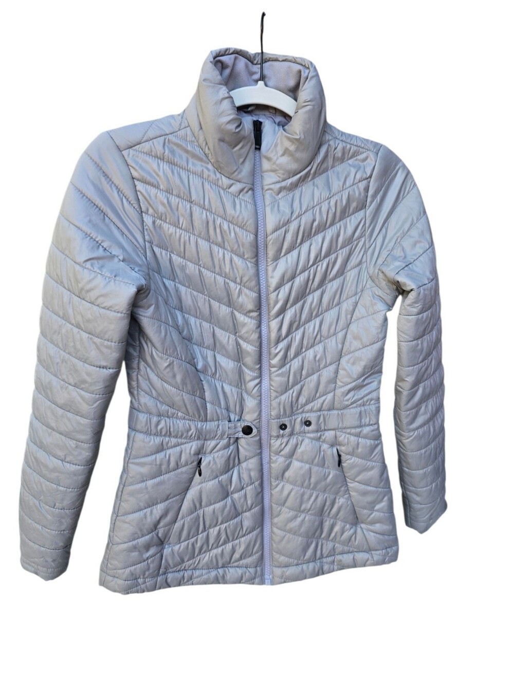 The North Face Women's Snap Belt Puffer Jacket XS Gray
